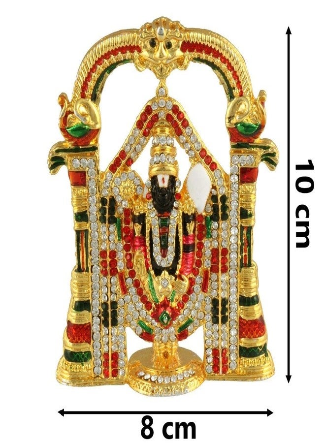 GCT Tirupati Balaji Idol Lord Venkateswara Idol (B-120) Color Metal Statue for Home Décor Car Dashboard Mandir Pooja Murti Temple Puja Office Table Showpiece - Image 2
